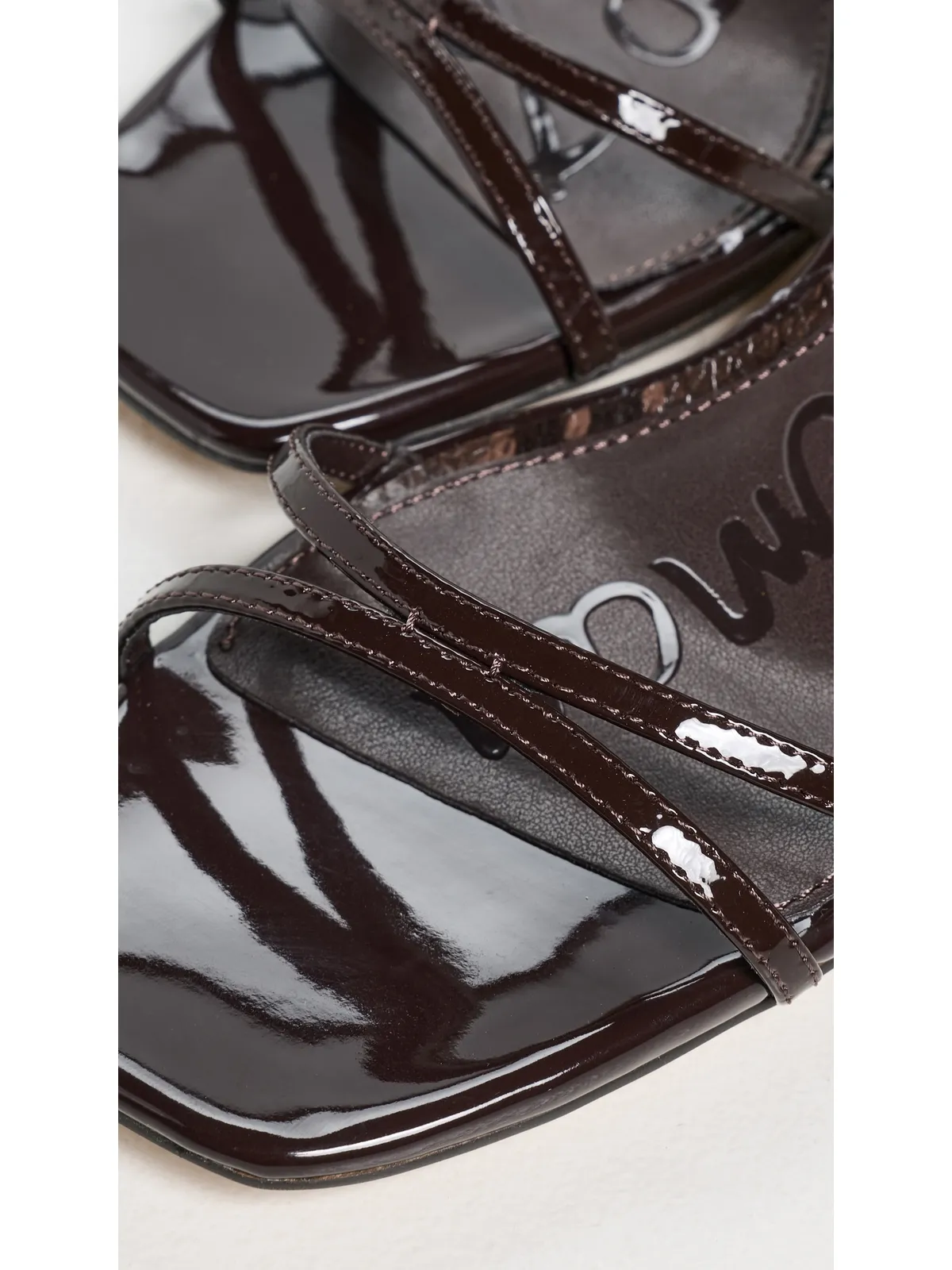 Sam Edelman Presley ヒールサンダル リッチチョコレート パテント - 画像6