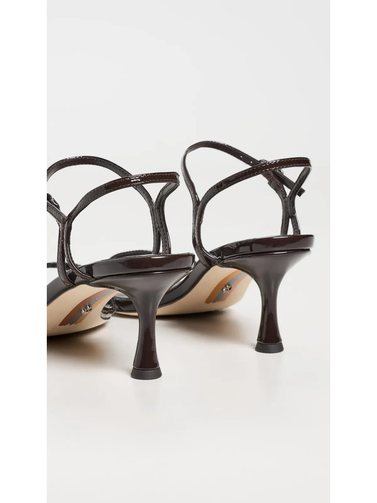 Sam Edelman Presley ヒールサンダル リッチチョコレート パテント - 画像4