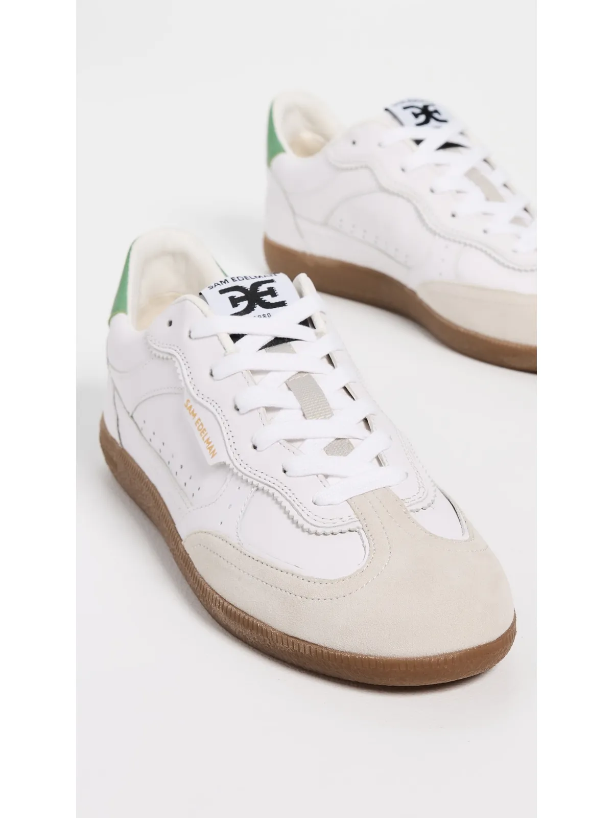 Sam Edelman カレン スニーカー ホワイト/グリーンガーデン - 画像5