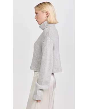 Sablyn クロップドカシミア タートルネック セーター - サムネイル4