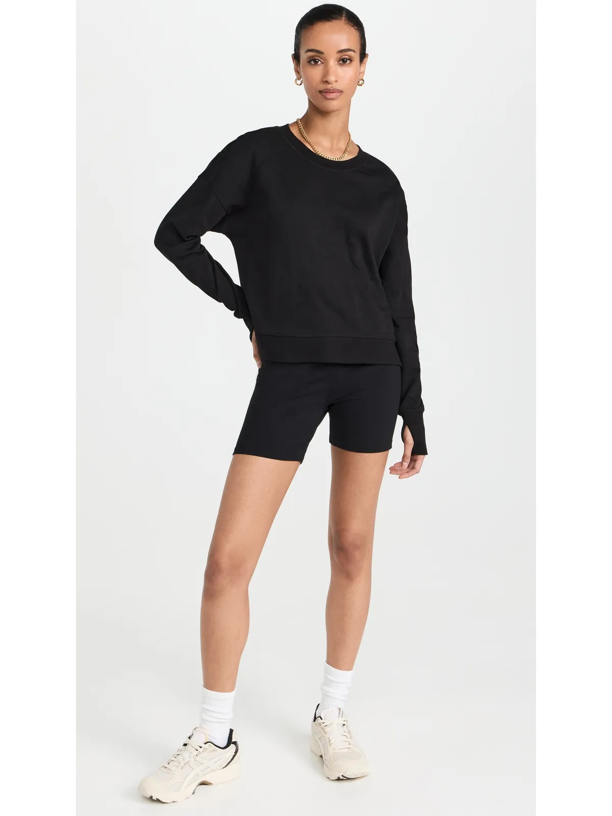 Sweaty Betty アフタークラス クロップスウェットシャツ - 画像5