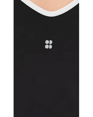 Sweaty Betty プロ ラケット テニス ドレス ブラック ホワイト - サムネイル6