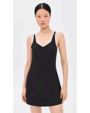 Sweaty Betty プロ ラケット テニス ドレス ブラック ホワイト - サムネイル2