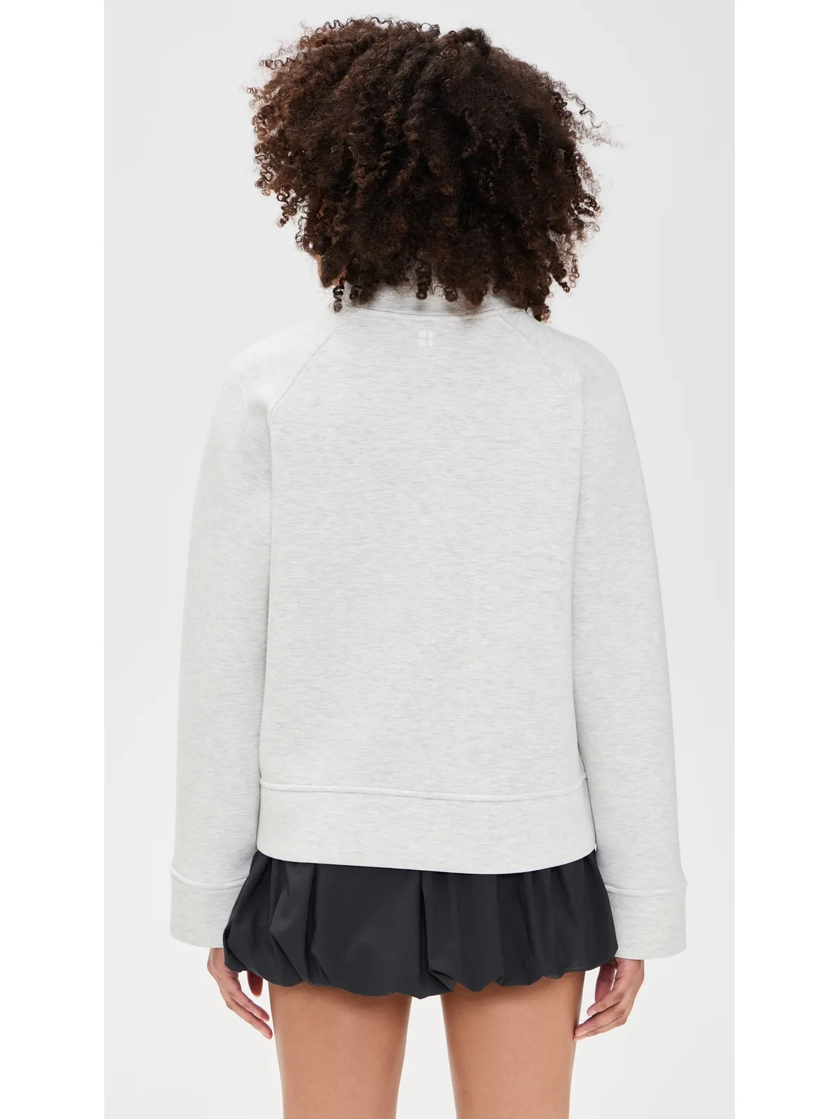 Sweaty Betty Wind Down Patch Pocket Zip Through Sweatshirt Ice Grey Marl M - 画像3