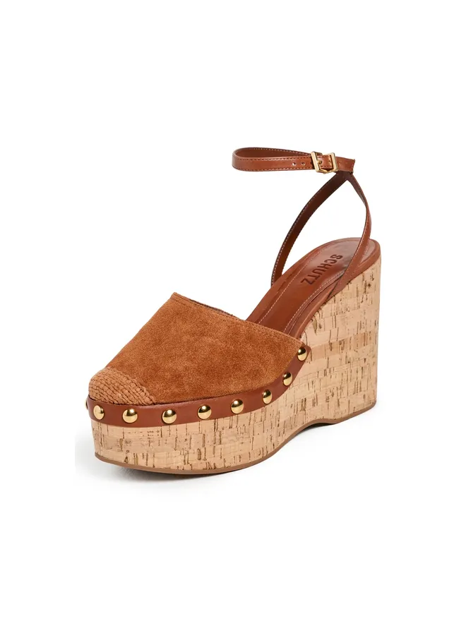 Schutz Schutz Kayana ウェッジサンダル コニャックの商品画像