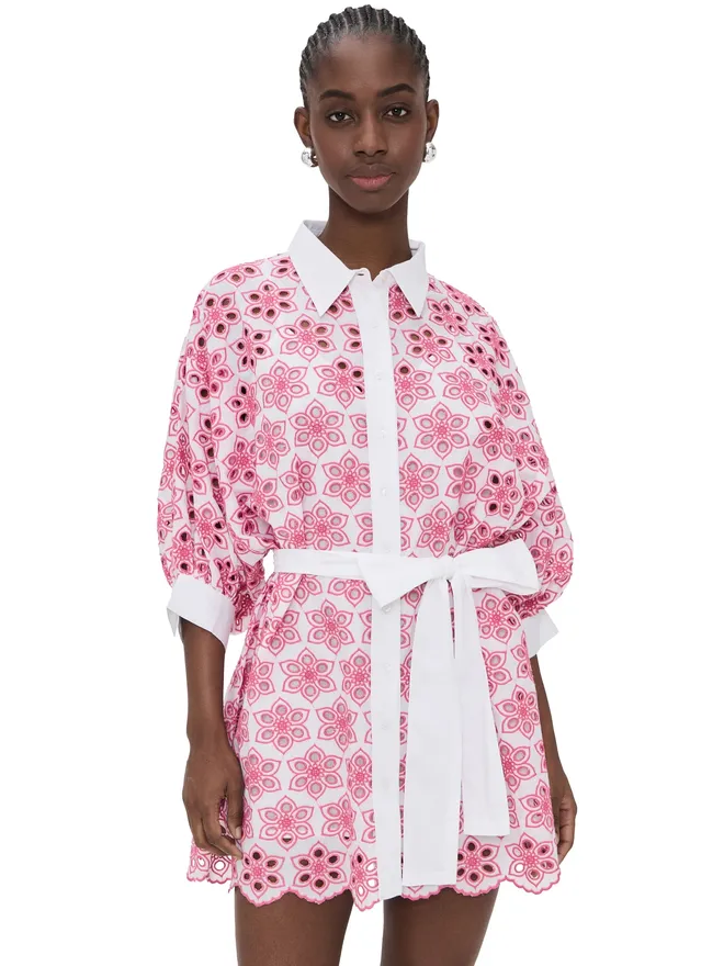 Sundress SUNDRESS フロリーヌドレス アイレット ピンクの商品画像
