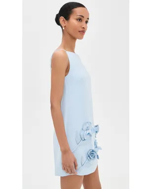 Self Portrait 花柄ミニドレス ブルー - サムネイル4