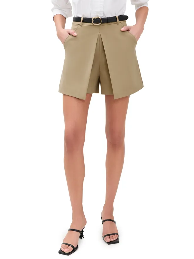 self-portrait Self Portrait ツイルスコート ベージュの商品画像