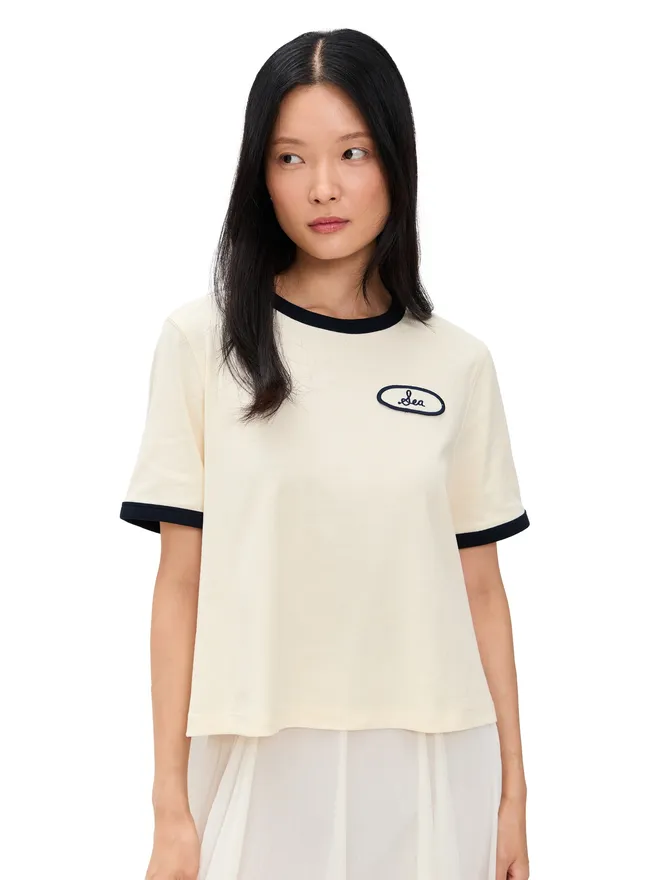 Sea Sea ヘスター ソリッド リンガー Tシャツの商品画像