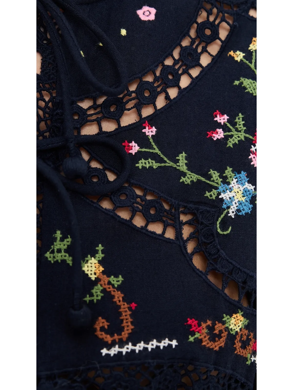 Sea エドウィナ刺繍タイフロント ブラウス - 画像6