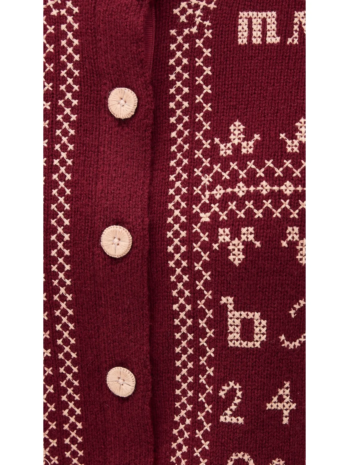 Sea キット刺繍カーディガン - 画像6