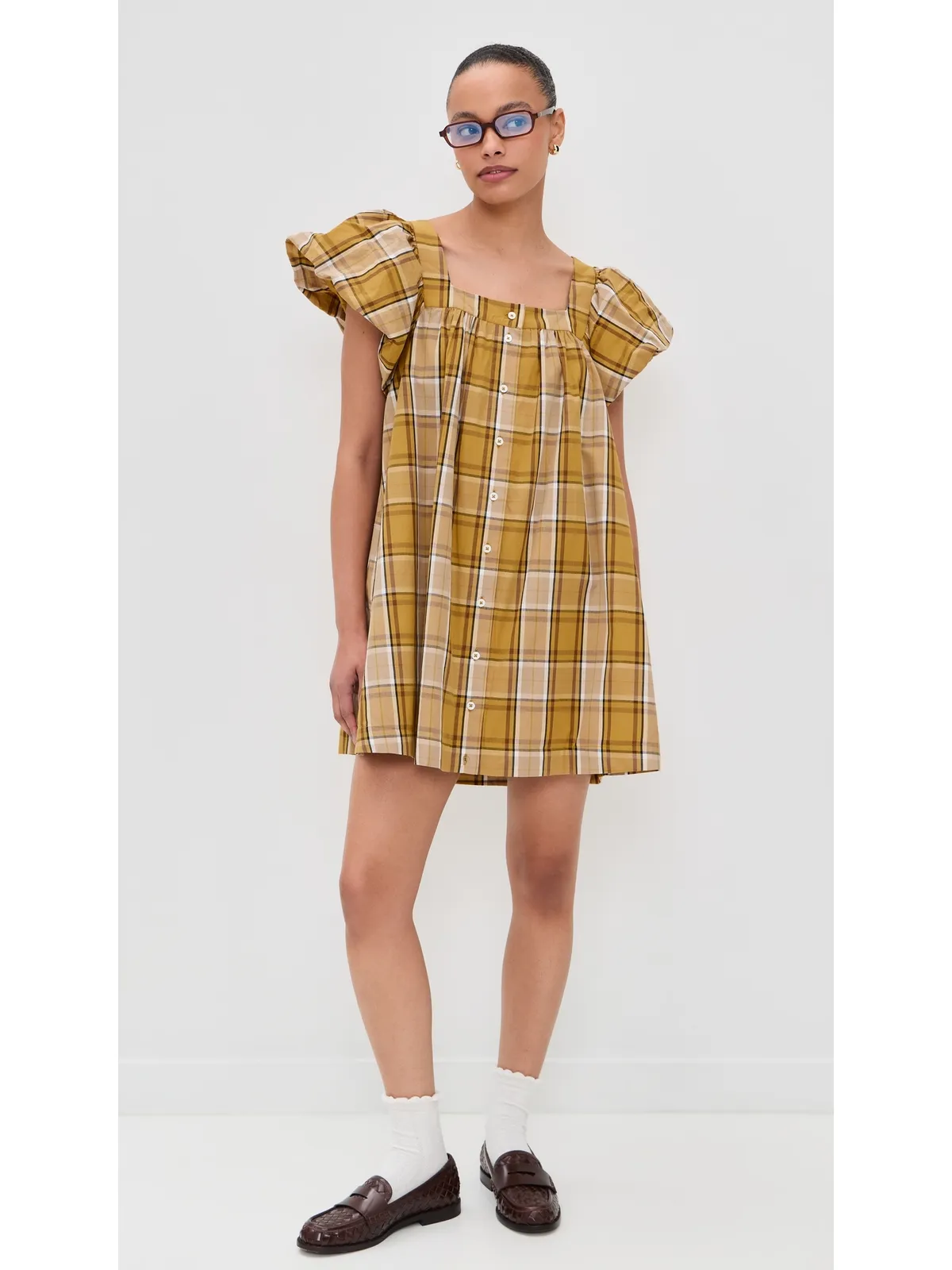 Sea Copeland Plaid Mini Dress - 画像5
