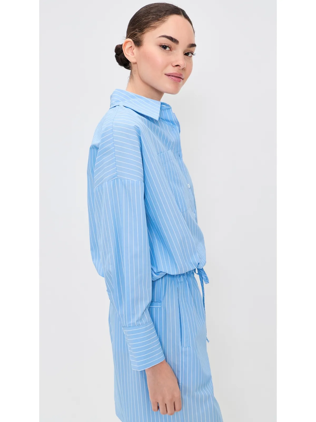 Secular Nora Shirt Blue Stripe - 画像4