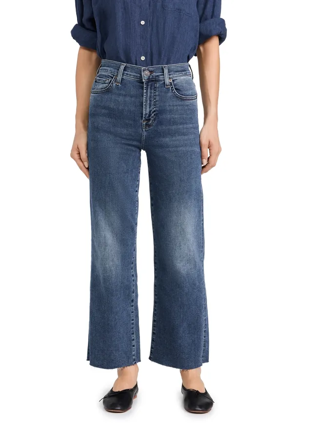 7 For All Mankind 7 For All Mankind クロップド Alexa ジーンズ ロウカットヘム クララの商品画像