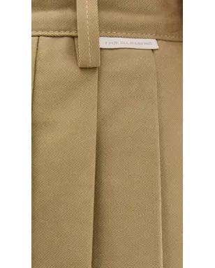 7 For All Mankind プリーツミニスカート ツイル サンドストーム - サムネイル6