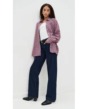 7 For All Mankind フランクリン ロー・ストレート ジーンズ - サムネイル5