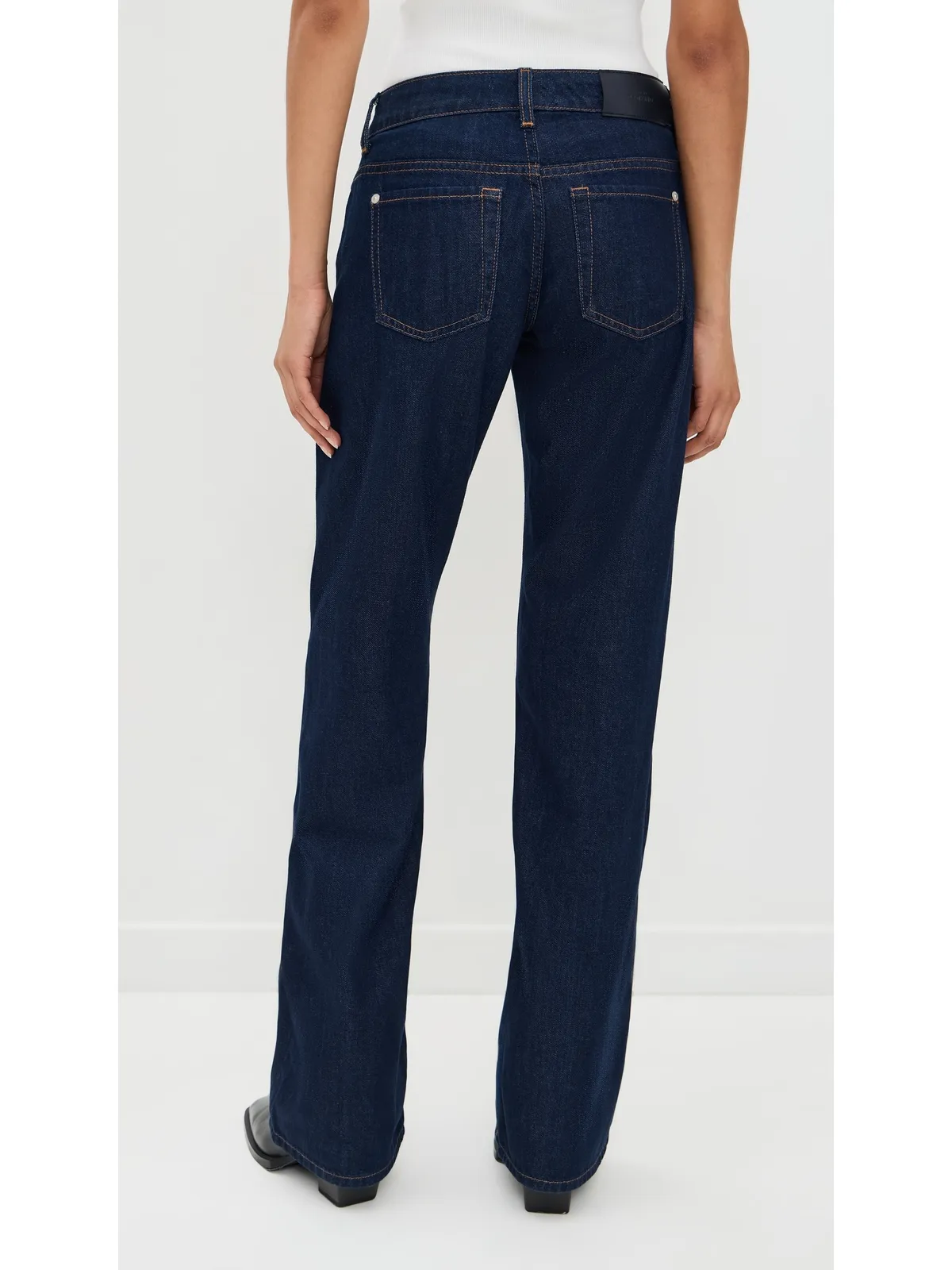 7 For All Mankind フランクリン ロー・ストレート ジーンズ - 画像3