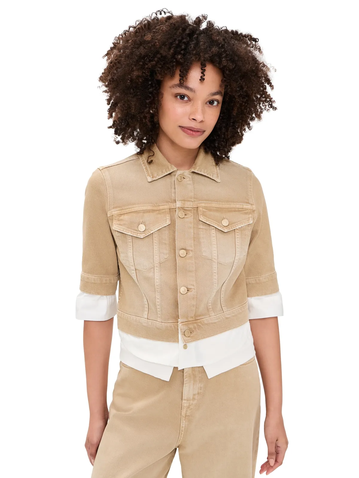 7 For All Mankind ダブルレイヤー トラッカー ジャケット - 画像1