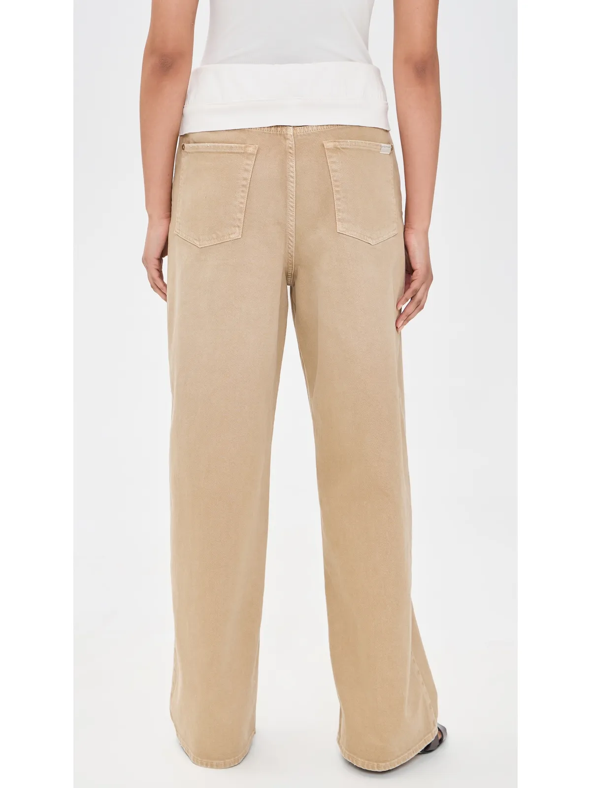 7 For All Mankind ダブルレイヤー・スロウチー・ワイドレッグジーンズ - 画像3