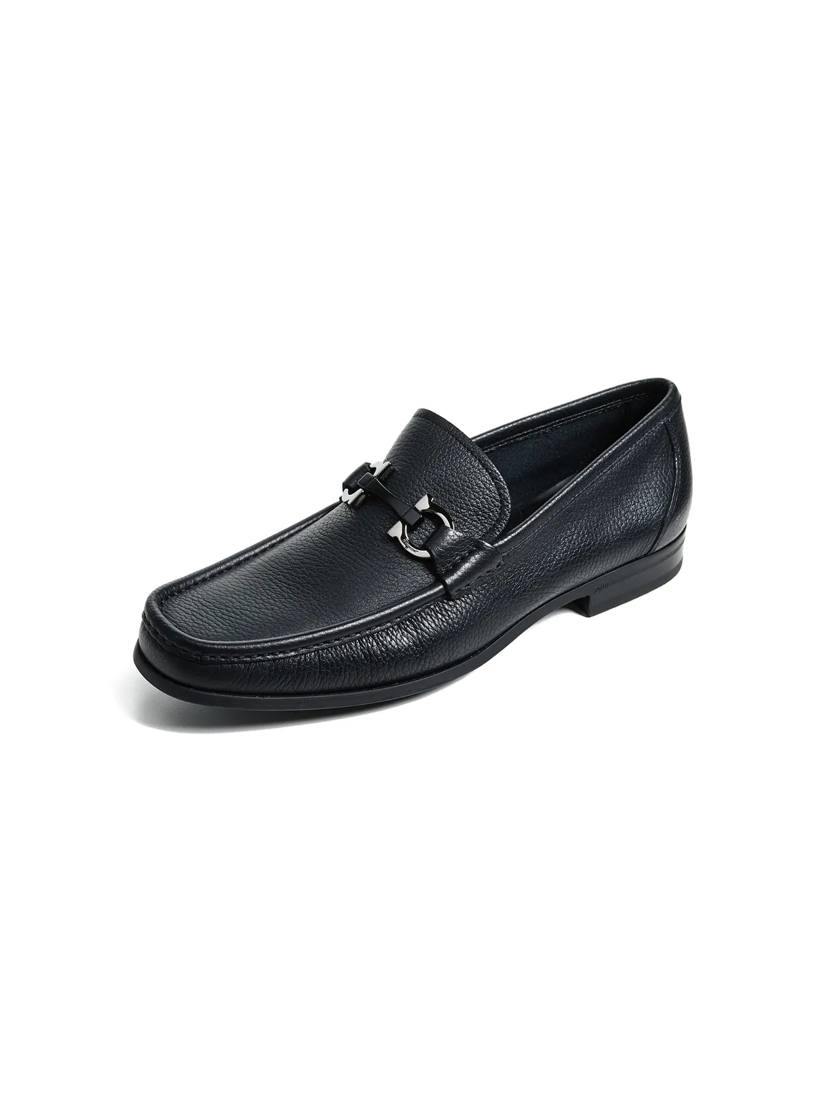 FERRAGAMO グランディオーソ ビット ローファー ブラック - 画像1