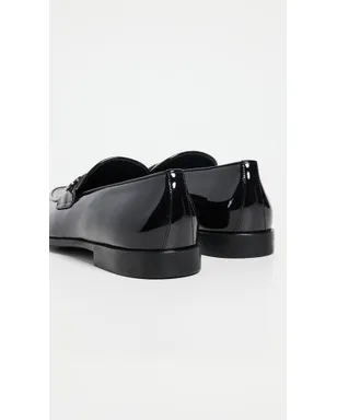 FERRAGAMO デシオ パテントレザー フォーマル タキシード ローファー Nero - サムネイル3