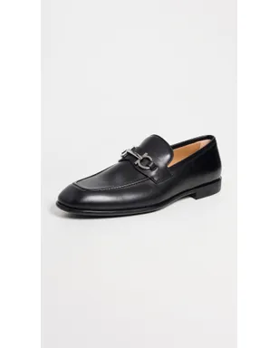 FERRAGAMO フォスター ローファー ブラック カーフレザー - サムネイル2