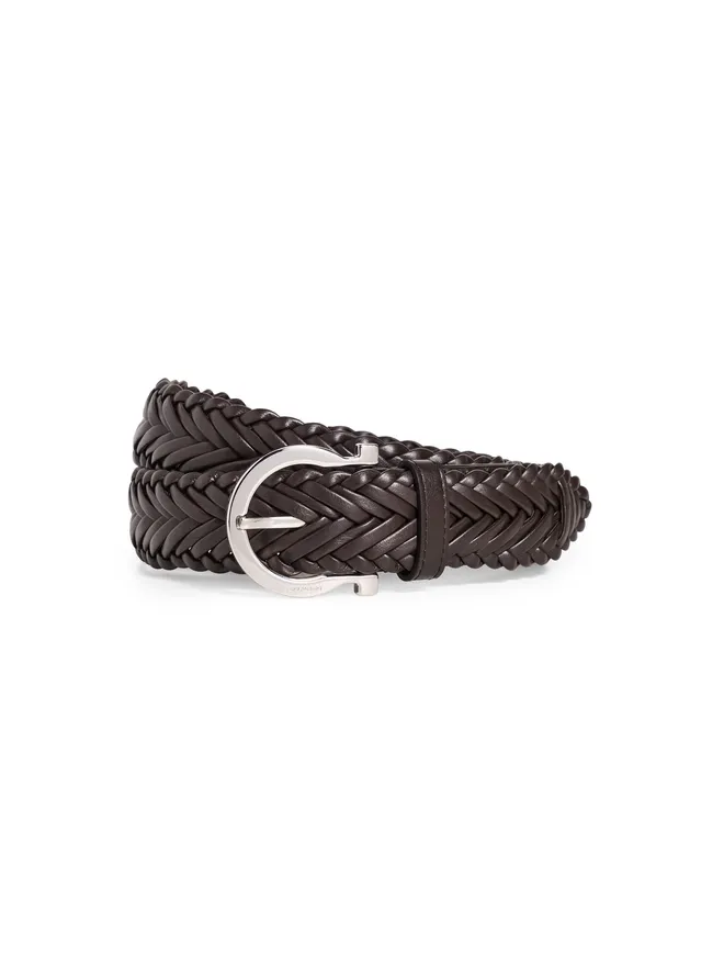FERRAGAMO FERRAGAMO イントレッチオ レザー ベルト Tモロ 85の商品画像