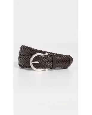 FERRAGAMO イントレッチオ レザー ベルト Tモロ 85 - サムネイル2