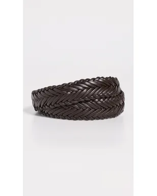 FERRAGAMO イントレッチオ レザー ベルト Tモロ 85 - サムネイル3