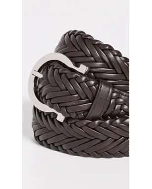 FERRAGAMO イントレッチオ レザー ベルト Tモロ 85 - サムネイル4
