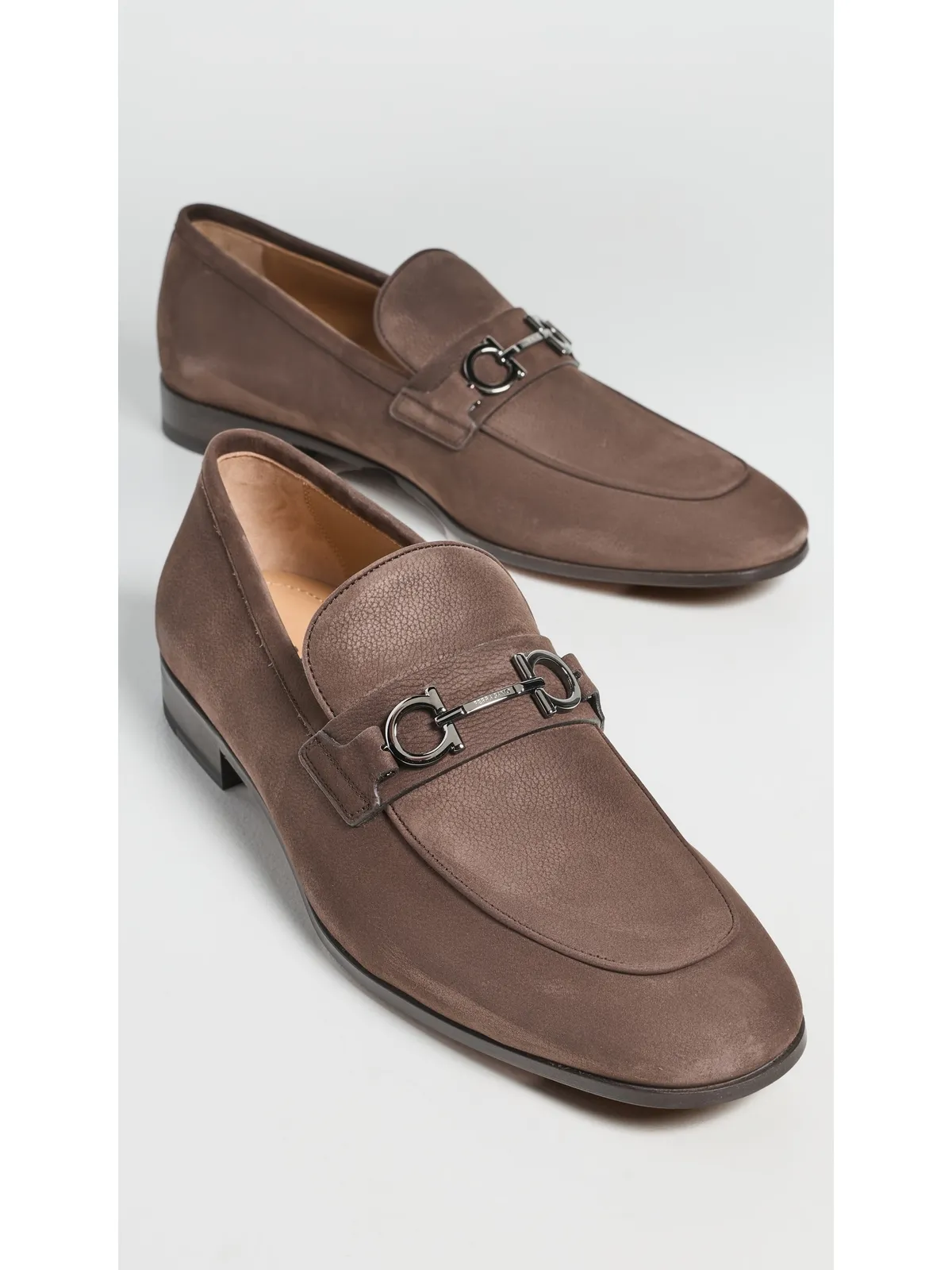 FERRAGAMO Balty ヌバック ローファー - 画像4