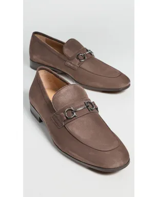 FERRAGAMO Balty ヌバック ローファー - サムネイル4