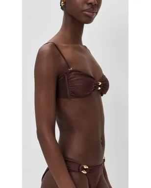 Shani Shemer Nyx ビキニトップ エスプレッソ - サムネイル4