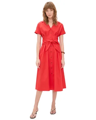 Shoshanna Beatrice Dress トマト - サムネイル1