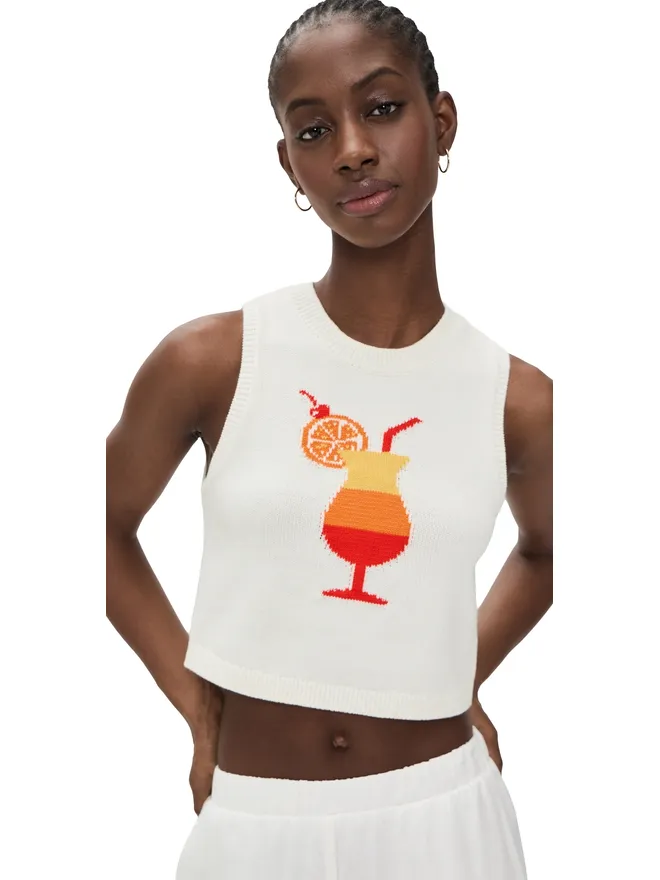 Show Me Your Mumu Show Me Your Mumu ミロ タンクトップ カクテル グラフィック ニットの商品画像