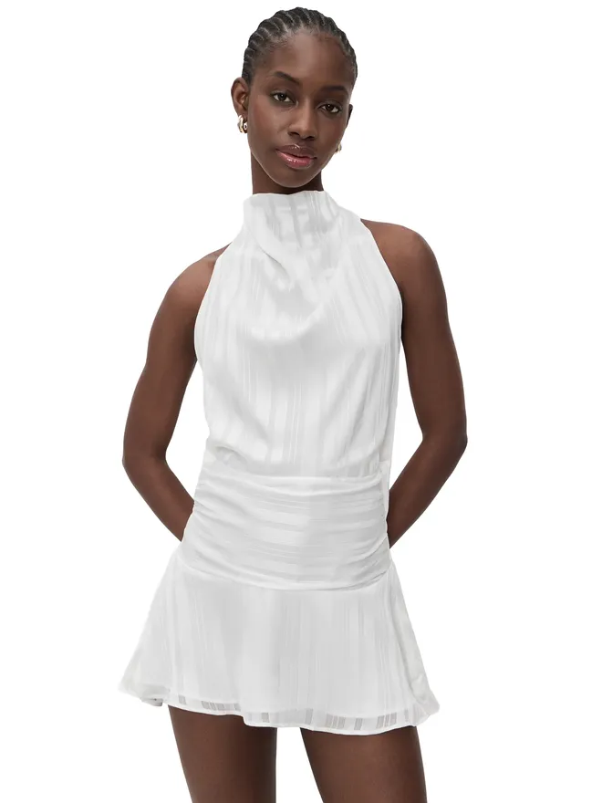 Show Me Your Mumu Show Me Your Mumu Brynn ミニドレス ホワイトシャドウストライプの商品画像