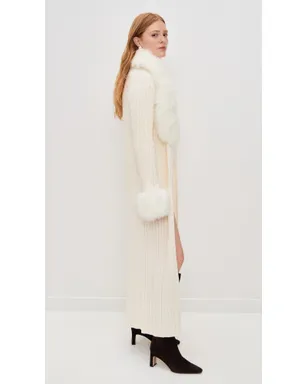 Show Me Your Mumu Stormi カーディガン 雪のケーブルニット ファー付き - サムネイル4