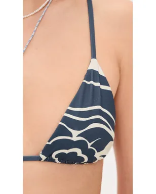 SIR. Lilou String Triangle Top Liora Charcoal Blue - サムネイル6