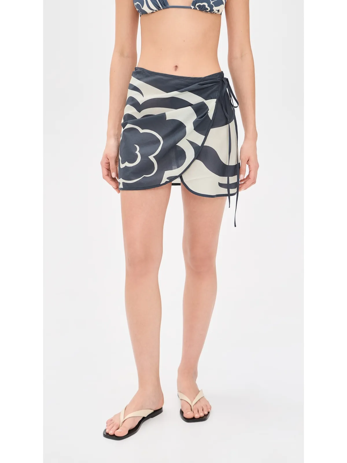 SIR. Lilou Sarong Liora Charcoal Blue - 画像2