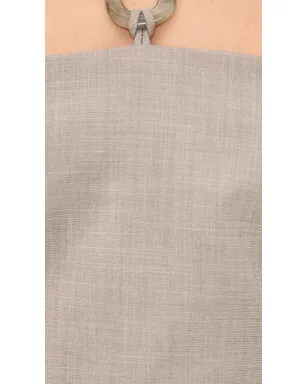 SIR. Solene Halter Mini Dress グレー杢 - サムネイル6