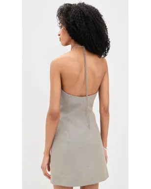 SIR. Solene Halter Mini Dress グレー杢 - サムネイル3