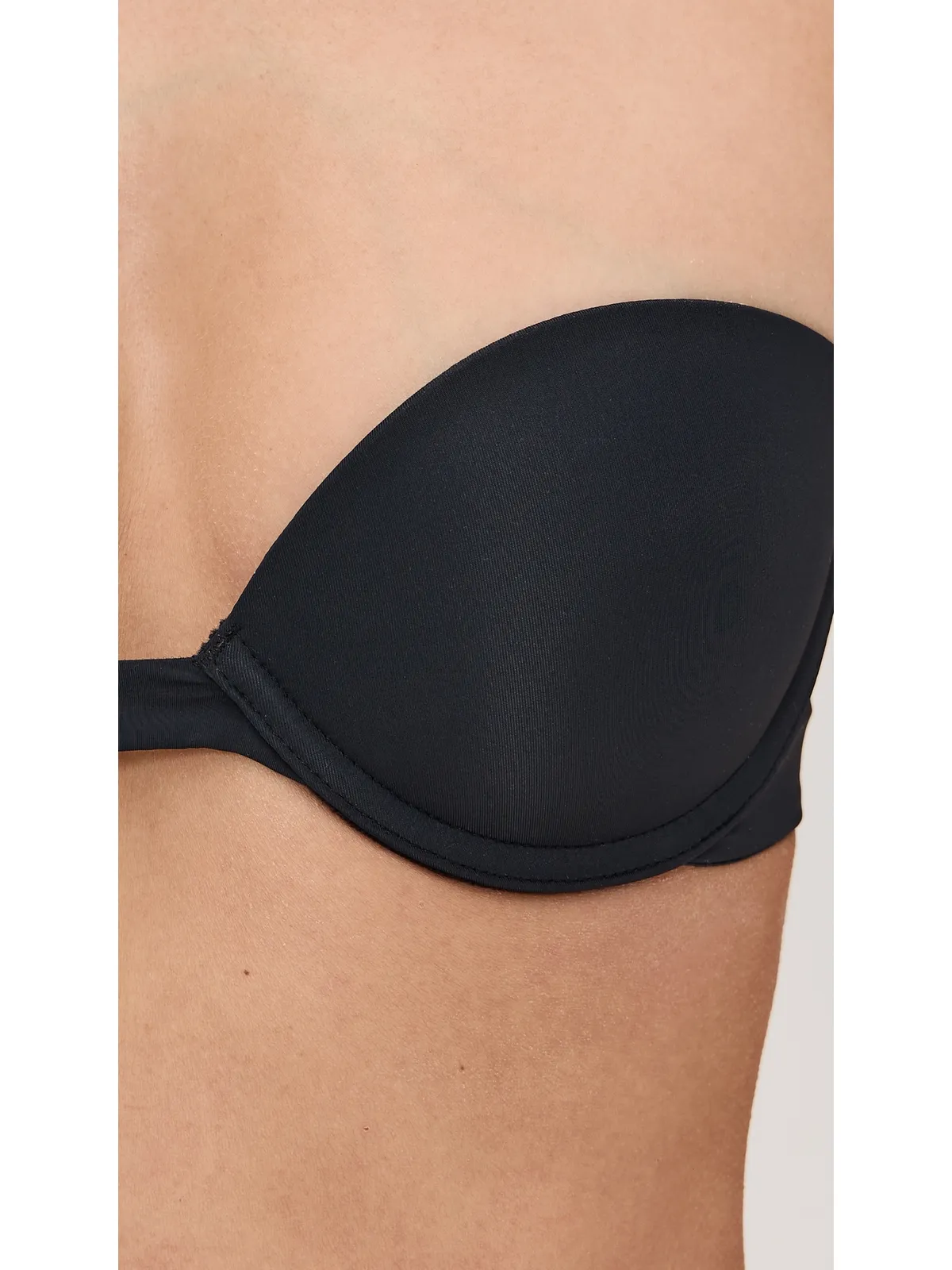 Skarlett Blue Breathless Strapless Plunge Push-Up ブラジャー（ブラック） - 画像5