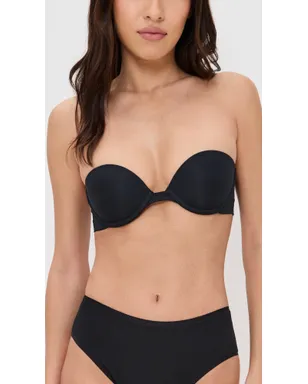 Skarlett Blue Breathless Strapless Plunge Push-Up ブラジャー（ブラック） - サムネイル2