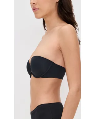 Skarlett Blue Breathless Strapless Plunge Push-Up ブラジャー（ブラック） - サムネイル4