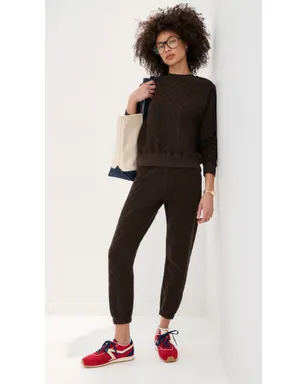 State & Lake ニコール スウェットパンツ チョコレート - サムネイル5