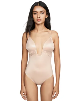 SPANX SPANXshape Suit Your Fancy プランジ ロー・バック タンガ ボディースーツ - サムネイル1