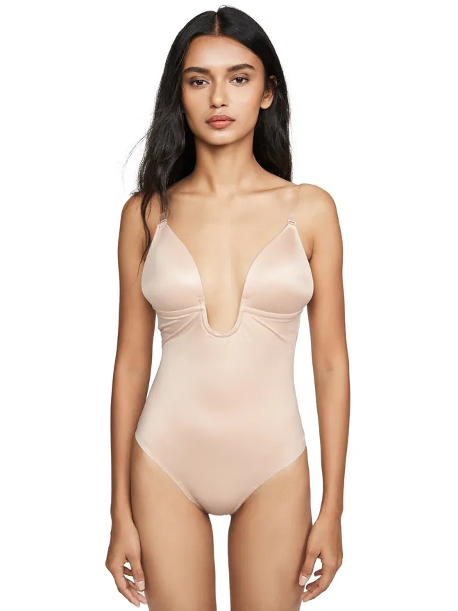 SPANX SPANX SPANXshape Suit Your Fancy プランジ ロー・バック タンガ ボディースーツの商品画像