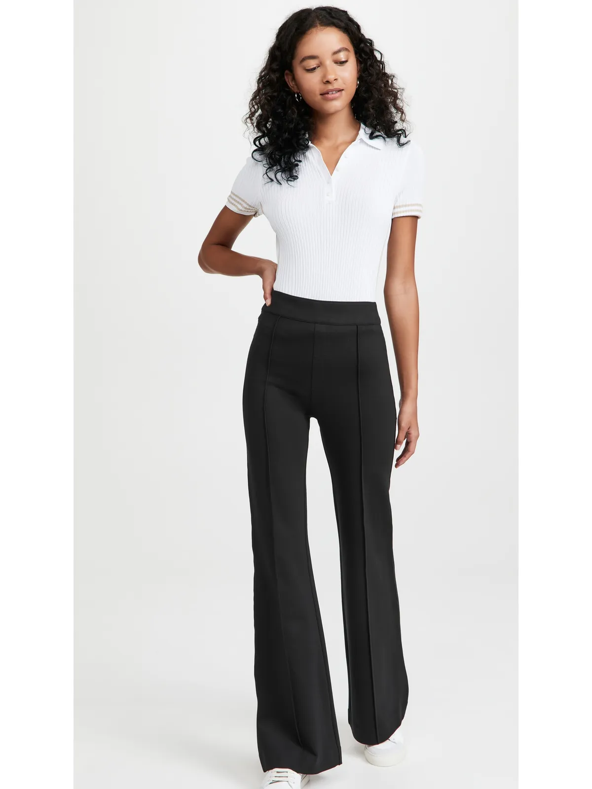 SPANX ハイライズフレアパンツ クラシックブラック - 画像5