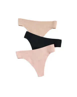 SPANX フィット トゥ ユー タンガ 3枚組 マルチカラー - サムネイル1