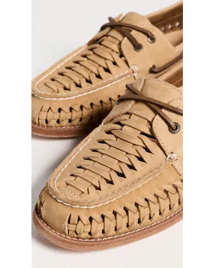 Sperry ゴールドカップ ウォーブン レザー ボートシューズ タン - サムネイル5